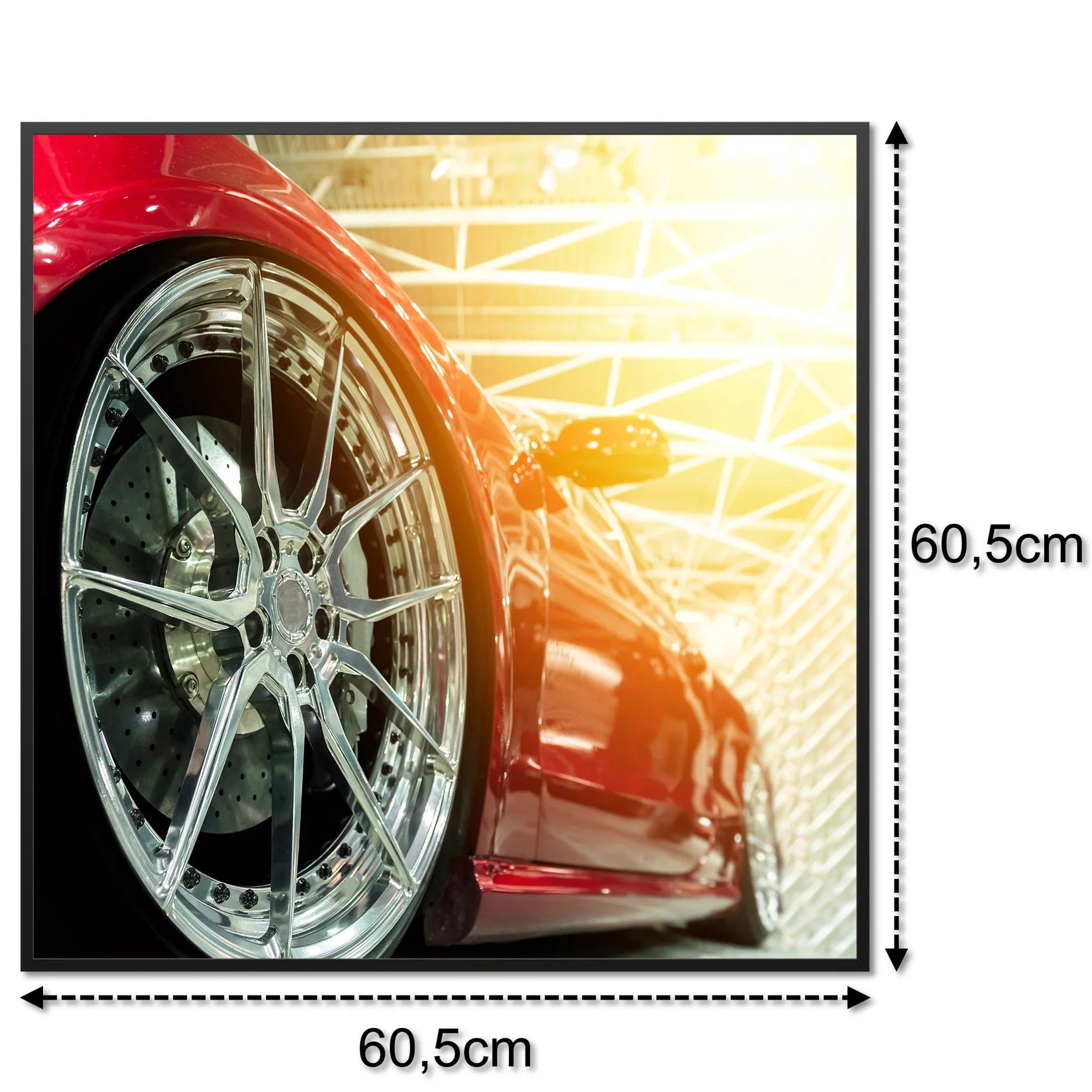 SLIKA IC panel (MOTIV 008: crveni auto)