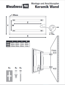 HEATNESS IC panel - FEIN KERAMIKA - L - 600W