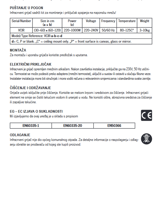 HEATNESS IC panel - SIMPEL Pro SLIKA - L - 600W