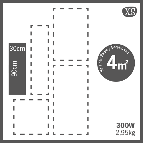 HEATNESS IC panel - SIMPEL Pro SLIKA - XS - 300W